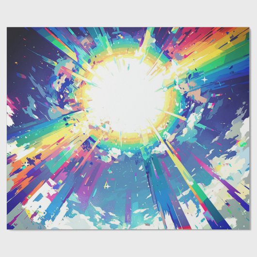 Sonische explosie cadeaupapier (Vlak)
