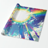 Sonische explosie cadeaupapier (Uitgerold)