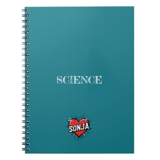 Sonja Hart Turquoise Notitieboek (Voorkant)