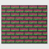 Sonja Vorname Name Graffiti red green Cadeaupapier (Vlak)