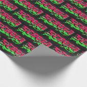 Sonja Vorname Name Graffiti red green Cadeaupapier (Hoek)