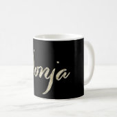 Sonja white gold Handwriting Tasse Kaffeetasse Koffiemok (Voorkant rechts)