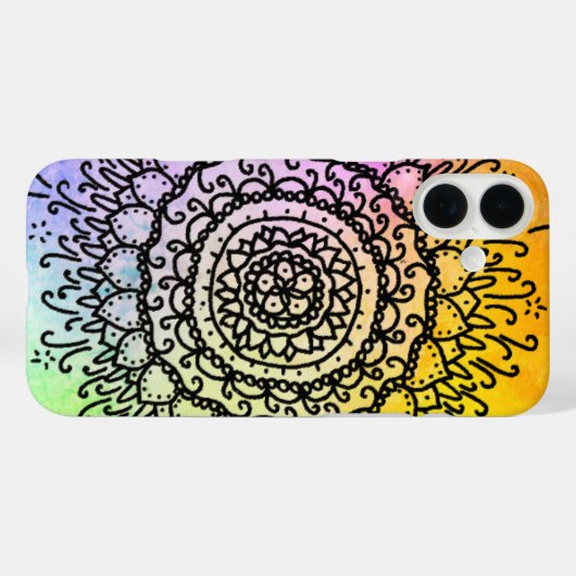 Sonne Mandala Case-Mate iPhone Case (Achterkant (horizontaal))