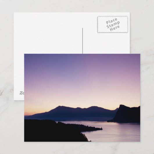 Sonnenaufgang Rigi Schweiz Postkarte Briefkaart (Voorkant / Achterkant)
