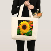 Sonnenblume Grote Tote Bag (Voorkant (product))