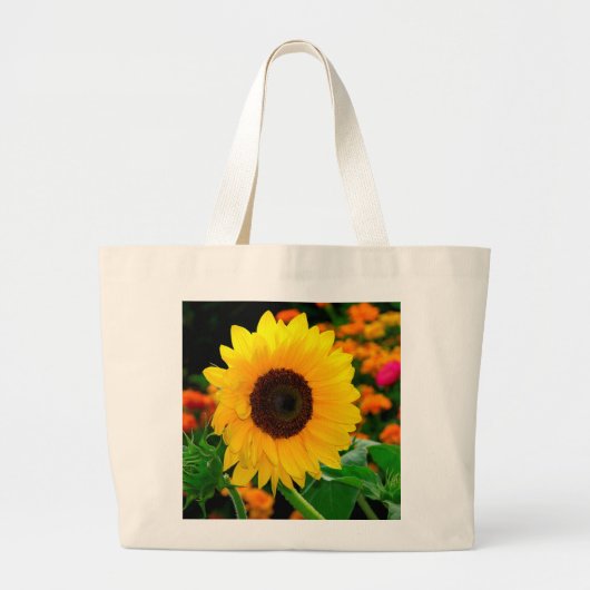 Sonnenblume Grote Tote Bag (Voorkant)