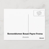 Sonnenblumen Briefkaart (Achterkant)