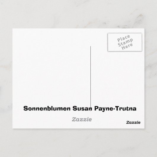 Sonnenblumen Briefkaart (Achterkant)