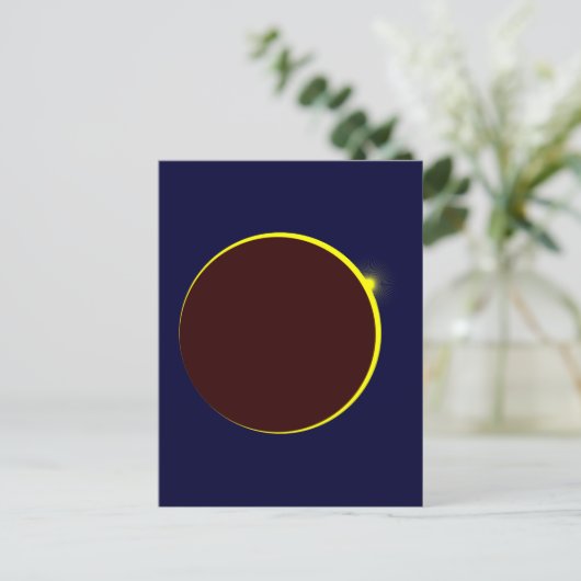 Sonnenfinsternis Eclipse Briefkaart (Staand voorkant)