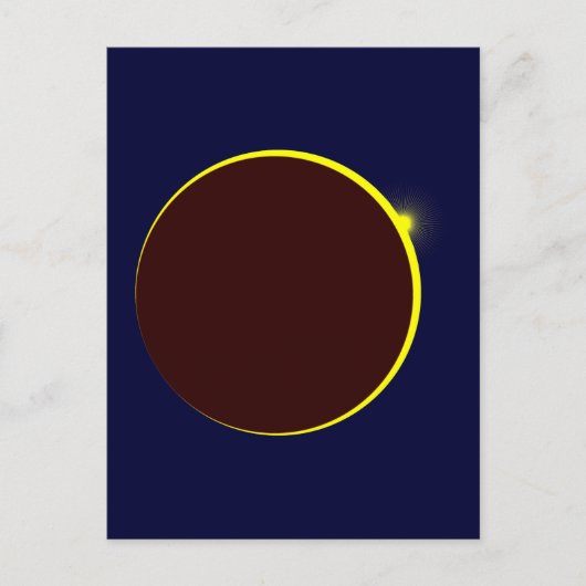 Sonnenfinsternis Eclipse Briefkaart (Voorkant)