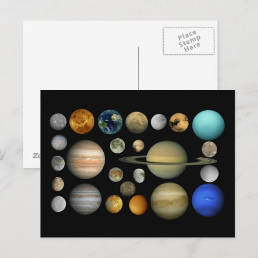 Sonnensystem Briefkaart (Voorkant / Achterkant)