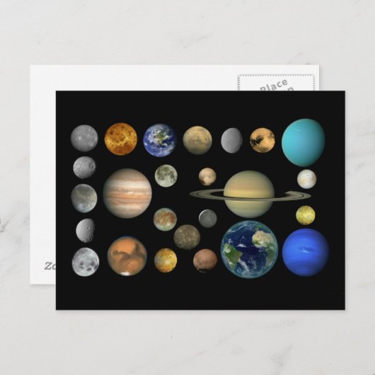 Sonnensystem Briefkaart (Voorkant / Achterkant)