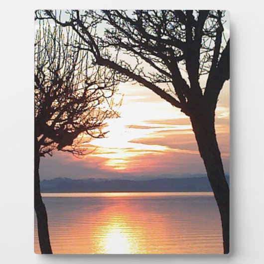 Sonnenuntergang am See Fotoplaat (Voorkant)