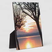 Sonnenuntergang am See Fotoplaat (Zijkant)