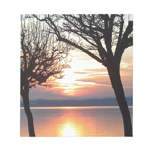 Sonnenuntergang am See Notitieblok (Voorkant)