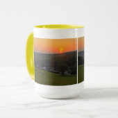 Sonnenuntergang im Siegerland, Gernsdorf 444 ml Mok (Voorkant links)