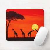 Sonnenuntergang in Afrika Muismat (Met muis)