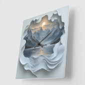 Sonnenuntergang in den Bergen Vierkante Klok (Hoek)