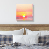 Sonnenuntergang Küste Keillandwand Canvas Afdruk (Insitu (Slaapkamer))