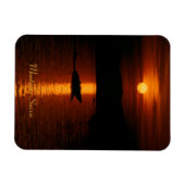 Sonnenuntergang Montreux Schweiz Flexi Magnet Magneet (Horizontaal)