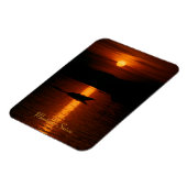 Sonnenuntergang Montreux Schweiz Flexi Magnet Magneet (Linkerzijde)