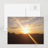 Sonnenuntergang über Wiesbaden und Mainz Briefkaart (Voorkant / Achterkant)