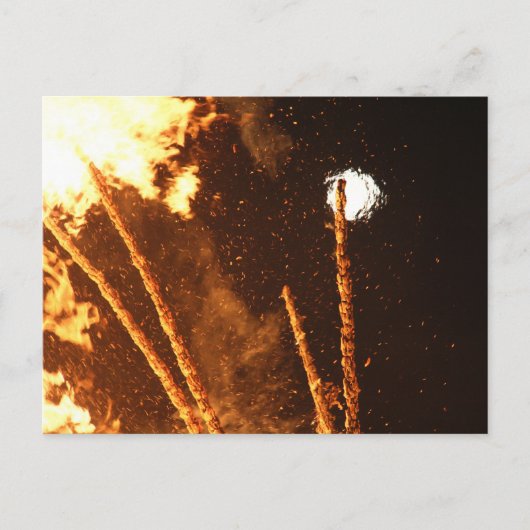 SONNENWENDFEUER IN STAUDEN BEI OBERNDORF BRIEFKAART (Voorkant)