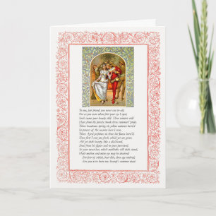 Sonnet # 104 door William Shakespeare Kaart