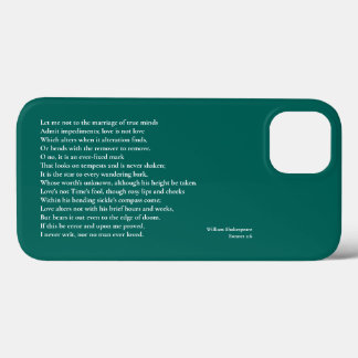 Sonnet 116Laat me niet bij het huwelijk van ware g Case-Mate iPhone Case
