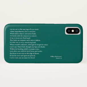Sonnet 116Laat me niet bij het huwelijk van ware g Case-Mate iPhone Case