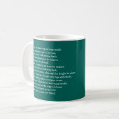 Sonnet 116Laat me niet bij het huwelijk van ware g Koffiemok (Voorkant links)