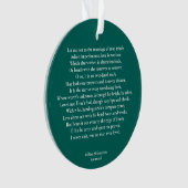 Sonnet 116Laat me niet bij het huwelijk van ware g Ornament (voorkant)