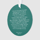 Sonnet 116Laat me niet bij het huwelijk van ware g Ornament (voorkant)