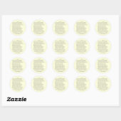 Sonnet # 11 van William Shakespeare Ronde Sticker (Vel)