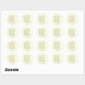 Sonnet # 14 van William Shakespeare Ronde Sticker (Vel)