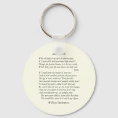 Sonnet # 17 van William Shakespeare Sleutelhanger (Voorkant)
