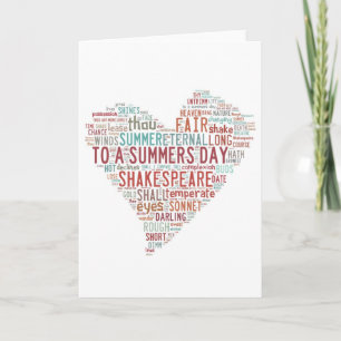 Sonnet 18 van Shakespeare Kaart