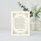 Sonnet # 18 van William Shakespeare Briefkaart (Staand voorkant)