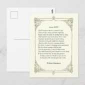 Sonnet # 18 van William Shakespeare Briefkaart (Voorkant / Achterkant)