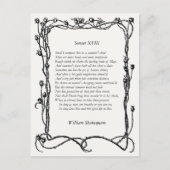 Sonnet # 18 van William Shakespeare Briefkaart (Voorkant)