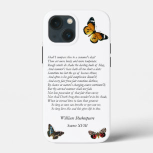 Sonnet # 18 van William Shakespeare Case-Mate iPhone Case
