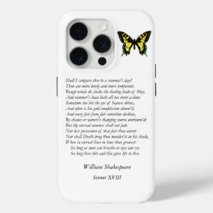Sonnet # 18 van William Shakespeare iPhone 15 Pro Case