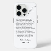 Sonnet # 18 van William Shakespeare Case-Mate iPhone Case (Achterkant)