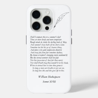 Sonnet # 18 van William Shakespeare iPhone 15 Pro Case