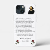 Sonnet # 18 van William Shakespeare Case-Mate iPhone Case (Achterkant)