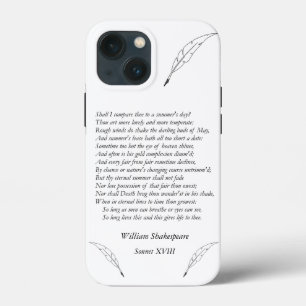 Sonnet # 18 van William Shakespeare Case-Mate iPhone Case