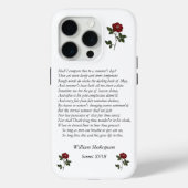 Sonnet # 18 van William Shakespeare Case-Mate iPhone Case (Achterkant)