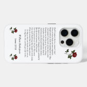 Sonnet # 18 van William Shakespeare Case-Mate iPhone Case (Achterkant (horizontaal))