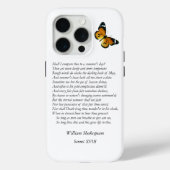 Sonnet # 18 van William Shakespeare Case-Mate iPhone Case (Achterkant)