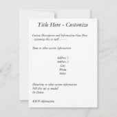 Sonnet # 18 van William Shakespeare Kaart (Achterkant)